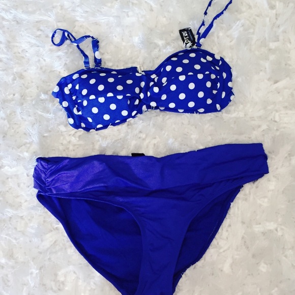 Apt. 9 Other - Apt 9 NWT Blue Polka Dot Medium Bikini